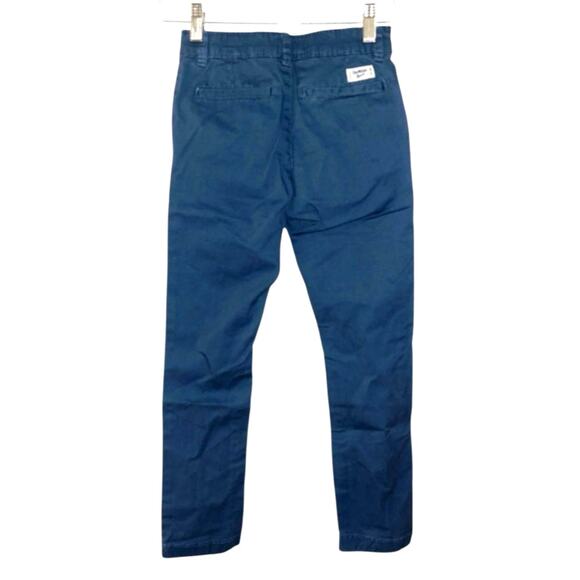 OSHKOSH B'GOSH NWOT Boys Slim Stretch Chino Pants Flat-Front Pants Blue 7 - Picture 2 of 4